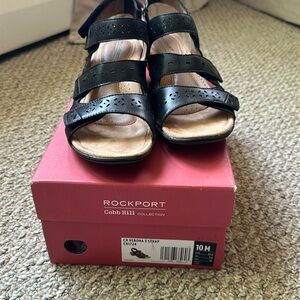 Rockport Cobb Hill size 10 Black Leather